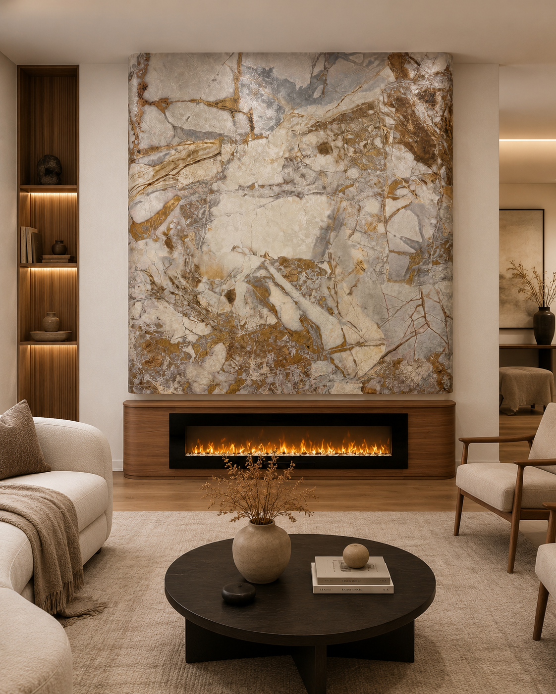 Dr. Phillips Custom Fireplace Wall
