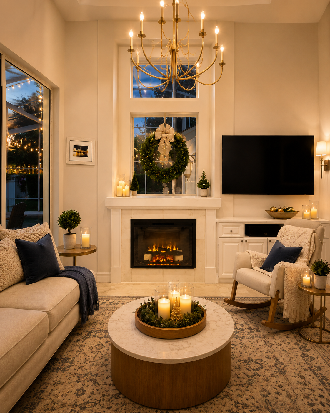 Winter Park Custom Fireplace Wall